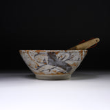 Ouji Kiln Suribachi & Surikogi Set - Medium 22 cm / 王子窯 志野すり鉢
