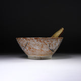 Ouji Kiln Suribachi & Surikogi Set - Large 26 cm / 王子窯 志野すり鉢