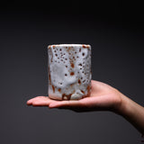 Ouji Kiln Nezumi Shino Sushi Yunomi Tea Cup / 王子窯 志野寿司湯呑み