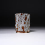 Ouji Kiln Nezumi Shino Sushi Yunomi Tea Cup / 王子窯 志野寿司湯呑み