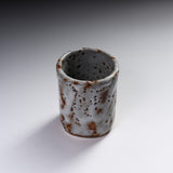 Ouji Kiln Nezumi Shino Sushi Yunomi Tea Cup / 王子窯 志野寿司湯呑み