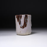 Ouji Kiln Momo Shino Sushi Yunomi Tea Cup / 王子窯 志野寿司湯呑み