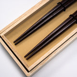 Japanese Chopstick with Wooden Box - Hokusai / ペアギフト箸