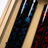 Japanese Chopstick with Wooden Box - Mt Fuji / ペアギフト箸
