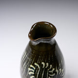 Onta Ware Hakeme Sake Jug - Wasabi / 小鹿田焼 酒徳利