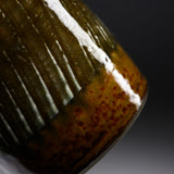 Onta Ware Hakeme Sake Jug - Wasabi / 小鹿田焼 酒徳利