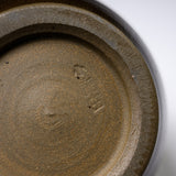 Onta Ware Dark Gray Round Tea Cup / 小鹿田焼 湯呑み