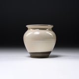 Onta Ware Fushi Glaze Vase - Cream / 小鹿田焼 花瓶
