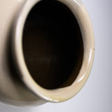 Onta Ware Fushi Glaze Vase - Cream / 小鹿田焼 花瓶