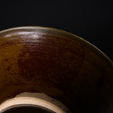 Onta Ware Hakeme Brown Plate with Circular Pattern - 15 cm - 3 Options / 小鹿田焼 取り皿
