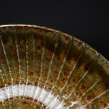 Onta Ware Hakeme Brown Plate with Circular Pattern - 15 cm - 3 Options / 小鹿田焼 取り皿