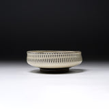 Onta Ware Tobikanna Ivory Bowl - 12 cm - A / 小鹿田焼 深皿