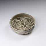 Onta Ware Tobikanna Ivory Bowl - 12 cm - A / 小鹿田焼 深皿
