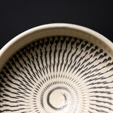 Onta Ware Tobikanna Ivory Bowl - 13 cm - B / 小鹿田焼 深皿