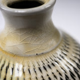 Onta Ware Tobikanna Flower Vase - 10 cm - Onion / 小鹿田焼 一輪挿し
