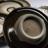 Onta Ware Tobikanna and Hakeme Small Plate - 12.5 cm - 4 Options / 小鹿田焼 小皿