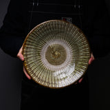 Onta Ware Hakeme Large Plate - 27 cm - D / 小鹿田焼 大皿