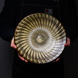Onta Ware Hakeme Large Plate - 27 cm - C / 小鹿田焼 大皿