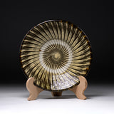 Onta Ware Hakeme Large Plate - 27 cm - C / 小鹿田焼 大皿