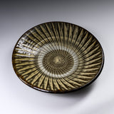 Onta Ware Hakeme Large Plate - 27 cm - B / 小鹿田焼 大皿
