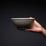 Onta Ware Tobikanna Ivory Bowl - 15 cm / 小鹿田焼