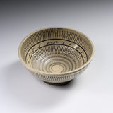 Onta Ware Tobikanna Ivory Bowl - 15 cm / 小鹿田焼