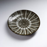 Onta Ware Hakeme Plate with Circular Pattern - 19 cm - 4 Options / 小鹿田焼 銘々皿