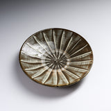 Onta Ware Hakeme Plate with Circular Pattern - 19 cm - 4 Options / 小鹿田焼 銘々皿