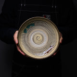Onta Ware Tobikanna Shallow Bowl - 22 cm / 小鹿田焼 深皿