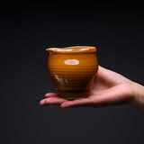 Onta Ware Pottery Sake Jug - Caramel / 小鹿田焼 徳利