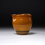Onta Ware Pottery Sake Jug - Caramel / 小鹿田焼 徳利