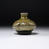 Onta Ware Tobikanna Amber Vase / 小鹿田焼 一輪挿し