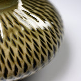Onta Ware Tobikanna Amber Vase / 小鹿田焼 一輪挿し