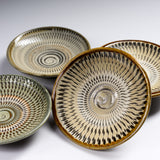 Onta Ware Tobikanna Small plate - 10 cm - 4 Options / 小鹿田焼 小皿