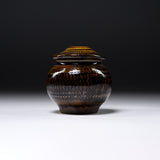 Onta Ware Tobikanna Brown Container / 小鹿田焼 甕