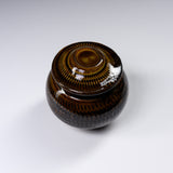 Onta Ware Tobikanna Brown Container / 小鹿田焼 甕