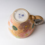 Fuka Kiln Hand-painted Floral Mug Cup - Orange