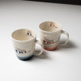 Snowing Owl Mug Cup - Two Colours / 雪降る梟 マグカップ