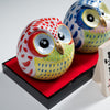 Load image into Gallery viewer, Kutani Ware Animal Ornament - Pair Owl / 九谷焼 ペア梟