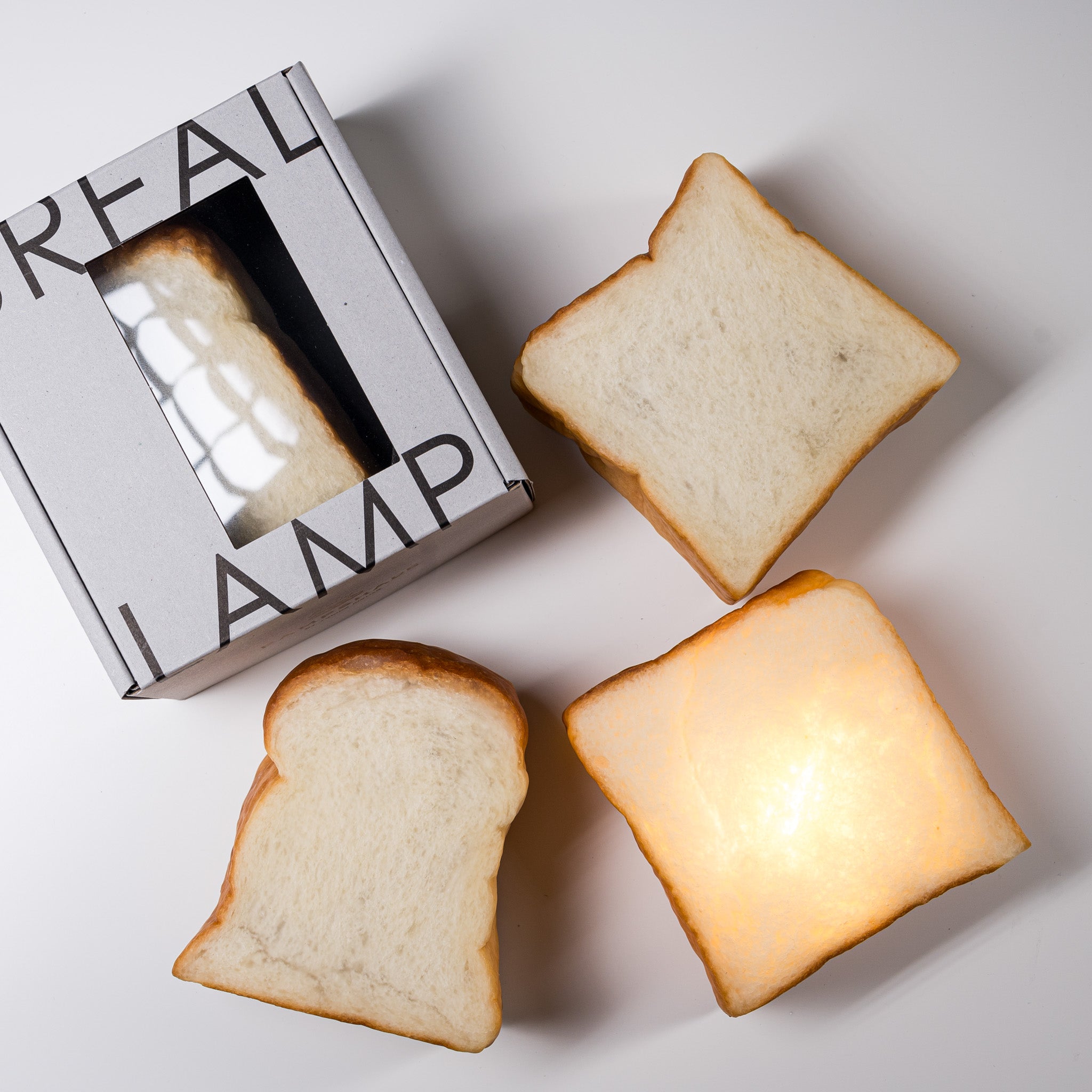 PAMPSHADE Real Bread Lamps Square Toast / パンプシェード by Yukiko Morita