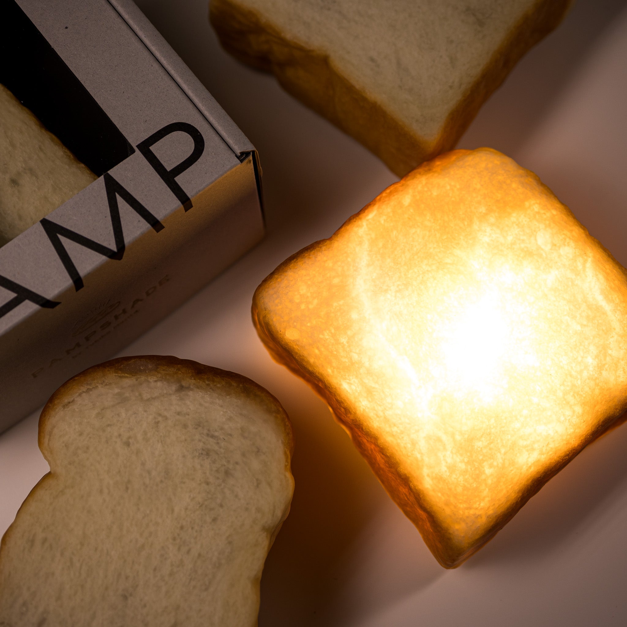 PAMPSHADE Real Bread Lamps Square Toast / パンプシェード by Yukiko Morita