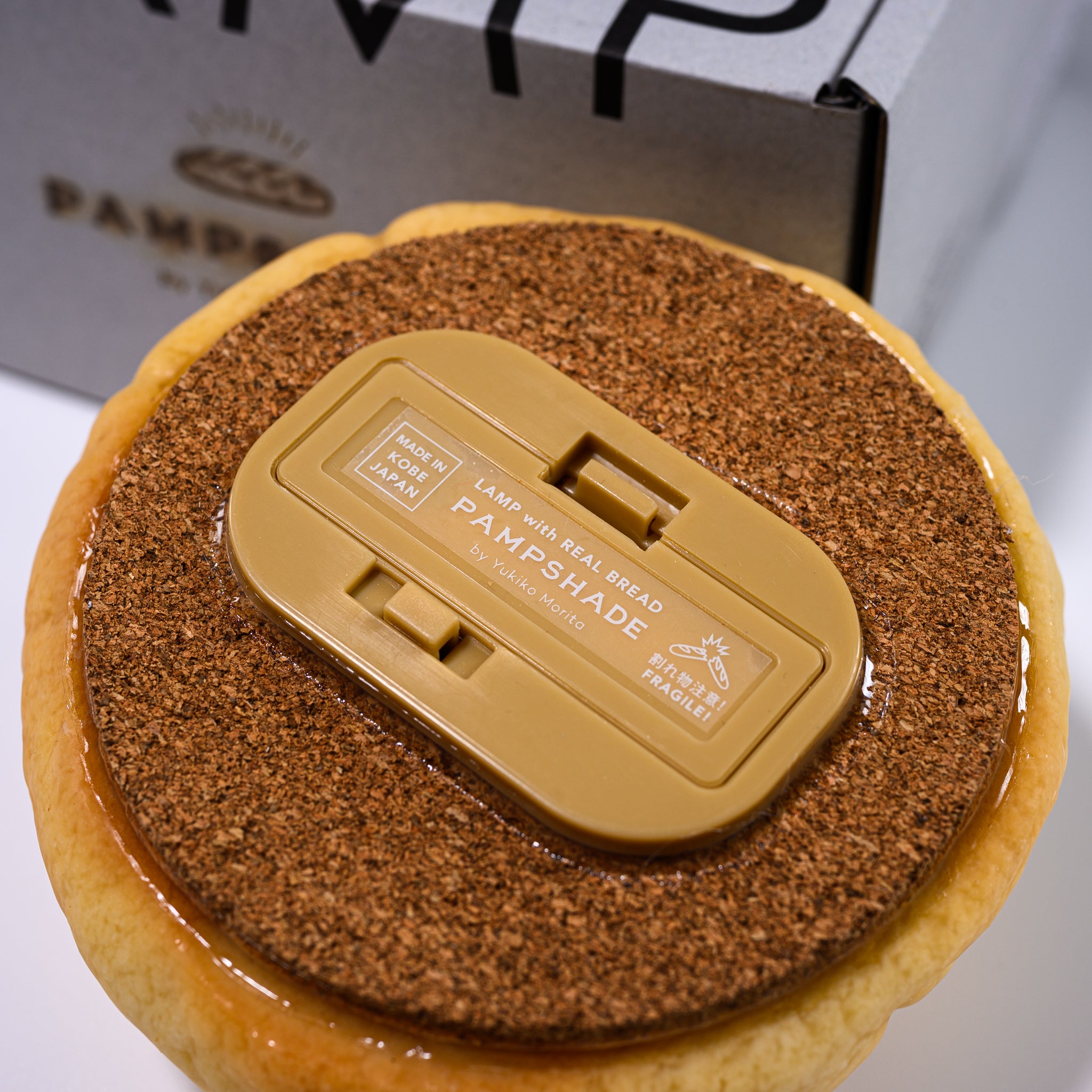 PAMPSHADE Real Bread Lamps - Melonpan / パンプシェード by Yukiko Morita