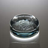 Sugahara Handmade Glassworks - Ruka Rock Glass - Blue / 菅原工芸硝子 Sghr