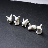 Mini Rabbit Ornaments - Set of 5 / うさぎの置き物