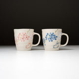 Rabbit and Sakura Pair Mug Cup - Set of 2 / ペアマグカップ