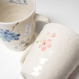 Rabbit and Sakura Pair Mug Cup - Set of 2 / ペアマグカップ