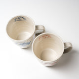 Rabbit and Sakura Pair Mug Cup - Set of 2 / ペアマグカップ