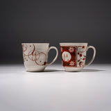 Red Rabbit Pair Mug Cup - Set of 2 / 兎のペアマグカップ