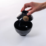 Echizen Resin Soup Bowl with Lid - Black / お吸い物椀