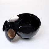 Echizen Resin Soup Bowl with Lid - Black / お吸い物椀